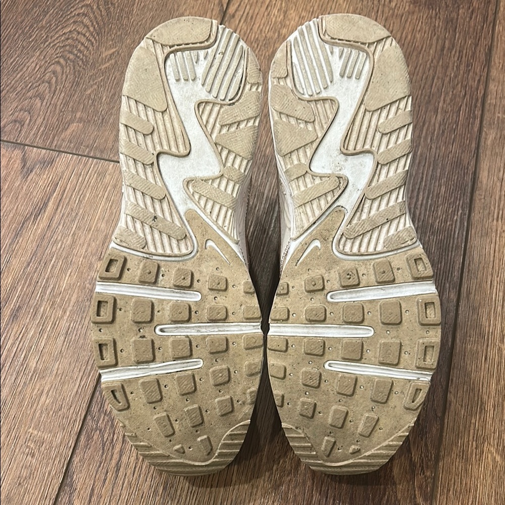 Nike Women's Air Max Sneakers - Cream and Gold - Picture 2 of 4